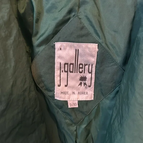 Vintage Emerald Green Trench Coat Size L - Picture 4 of 7